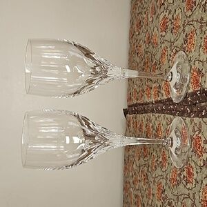 Gorham Diamond Crystal Wine Glasses